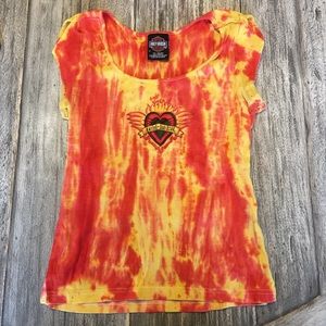 Harley-Davidson Flame Top Size M EUC